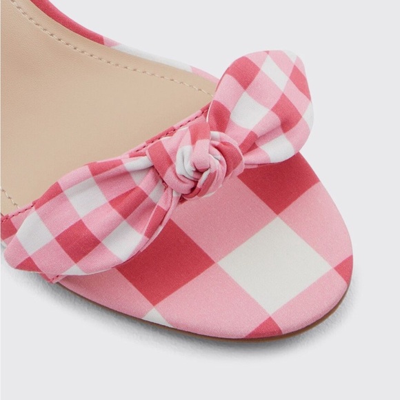 Draper James Preston Sandal in Pink Gingham - Picture 2 of 4